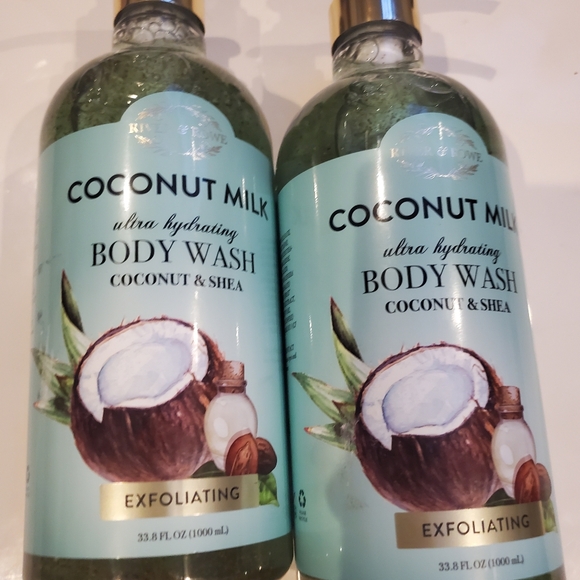Coconut Milk & Shea Exfoliating Body Wash - 33.8 oz  (2 Bottles) - Picture 4 of 10